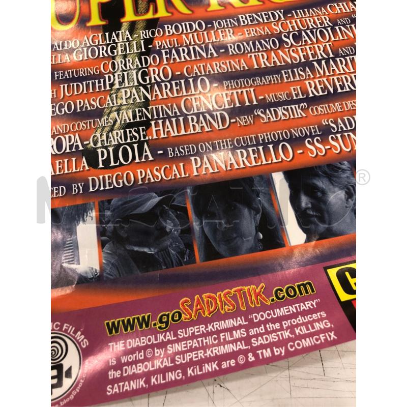 LOCANDINA THE DIABOLIKAL SUPERKRIMINAL VINAGE | Mercatino dell'Usato Roma somalia 5