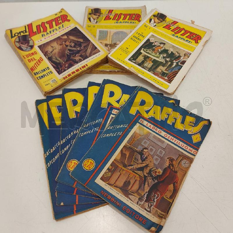 LOTTO ALBI LORD LISTER/ RAFFLES NERBINI EDITORE | Mercatino dell'Usato Roma somalia 2