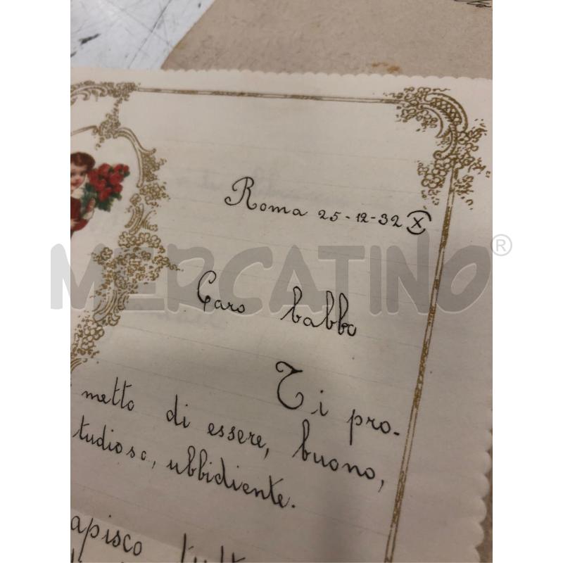 LOTTO LETTERINE VECCHIE AUGURI AI GENITORI PRIMI 900 | Mercatino dell'Usato Roma somalia 4