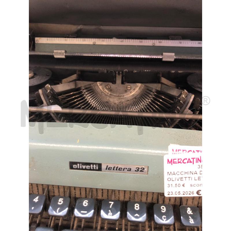 MACCHINA DA SCRIVERE OLIVETTI LETTERA 32 | Mercatino dell'Usato Roma somalia 3