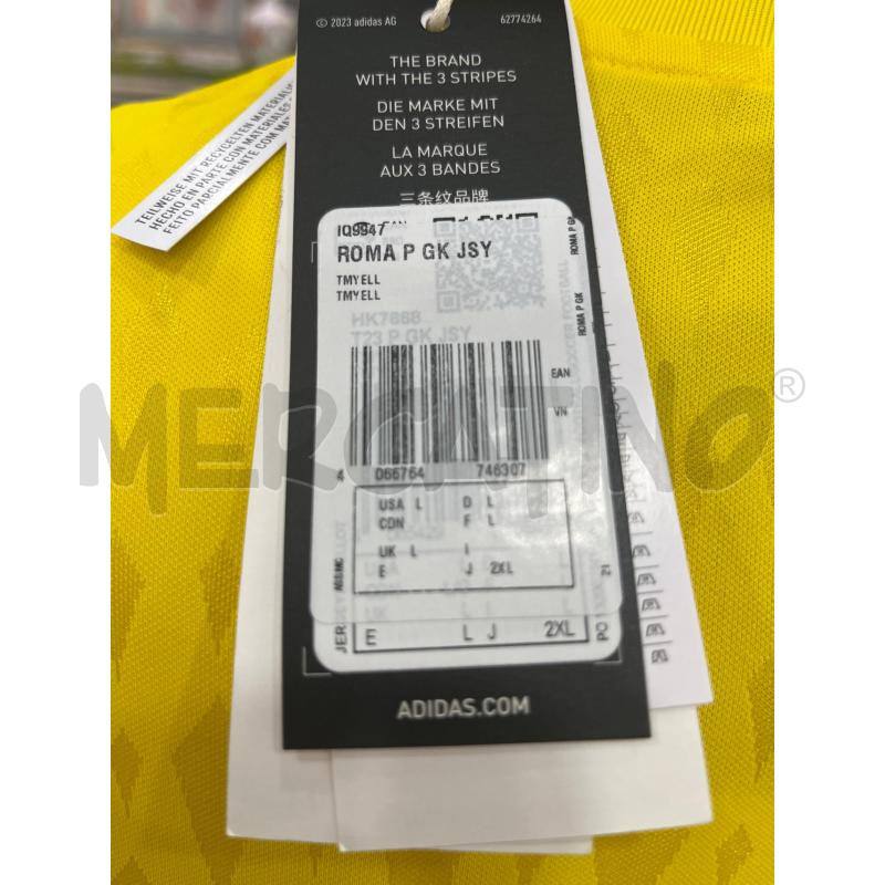 MAGLIA AS ROMA 23/24 PORTIERE GIALLA L | Mercatino dell'Usato Roma somalia 3