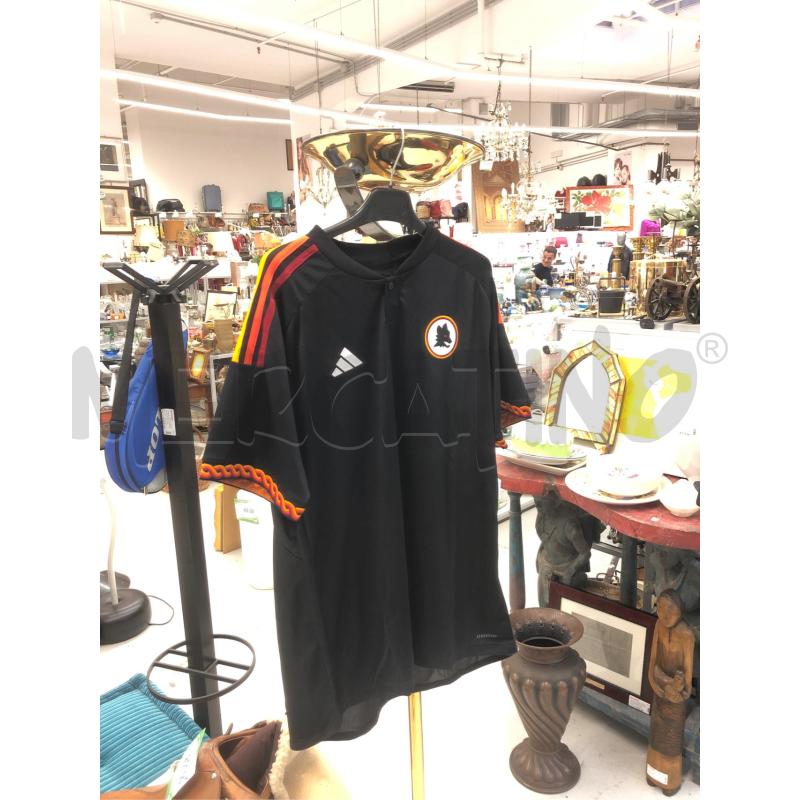 MAGLIA AS ROMA NERA 23/24 XL | Mercatino dell'Usato Roma somalia 1