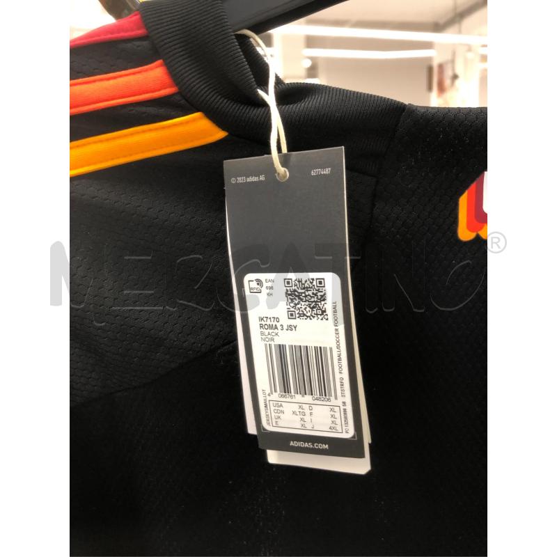 MAGLIA AS ROMA NERA 23/24 XL | Mercatino dell'Usato Roma somalia 3