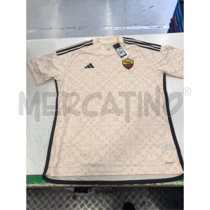 MAGLIA CALCIO AS ROMA XL BEIGE TRASFERTA | Mercatino dell'Usato Roma somalia 1
