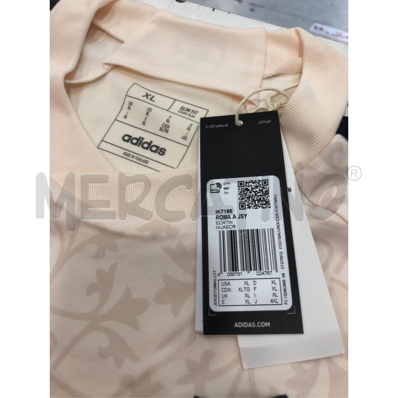 MAGLIA CALCIO AS ROMA XL BEIGE TRASFERTA | Mercatino dell'Usato Roma somalia 2