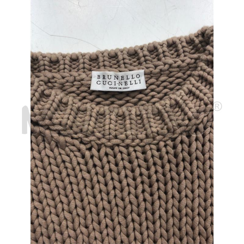 MAGLIA DONNA BRUNELLO CUCINELLI TORTORA MANICHE FRU | Mercatino dell'Usato Roma somalia 4