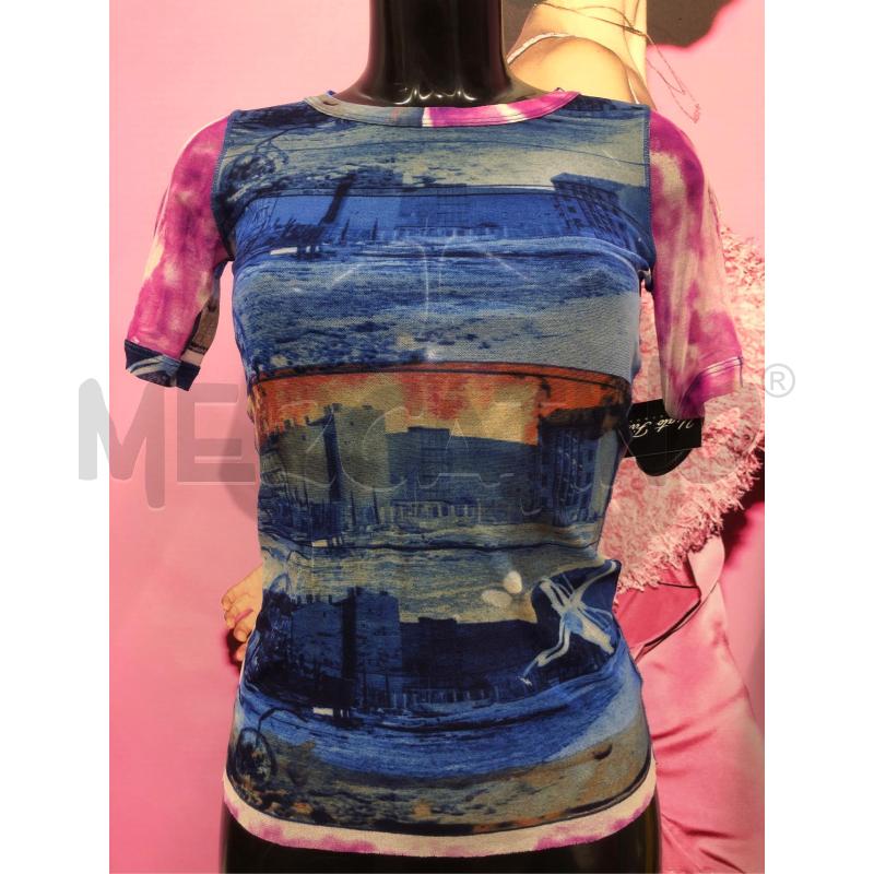 MAGLIA DONNA JEAN PAUL GAULTIER BLU VIOLA FANTASIA | Mercatino dell'Usato Roma somalia 1