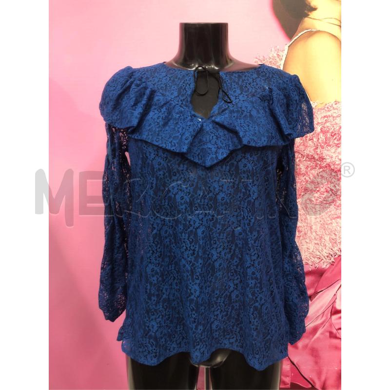 MAGLIA DONNA MAJE BLU PIZZO  | Mercatino dell'Usato Roma somalia 1