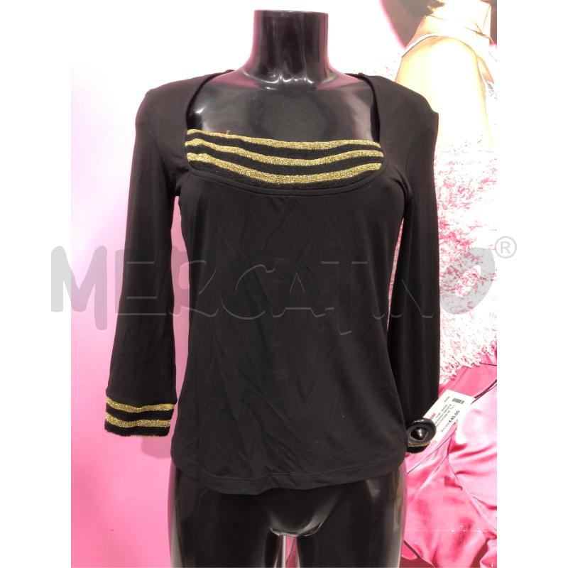 MAGLIA DONNA VERSACE JEANS COUTURE NERO RIGH DORATE | Mercatino dell'Usato Roma somalia 1