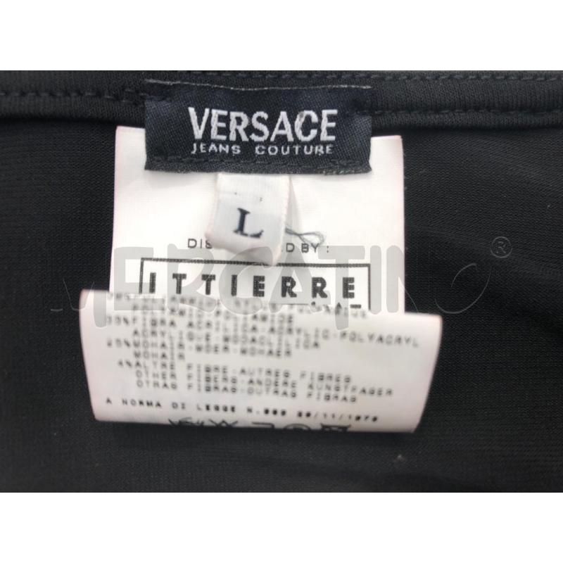 MAGLIA DONNA VERSACE JEANS COUTURE NERO RIGH DORATE | Mercatino dell'Usato Roma somalia 5