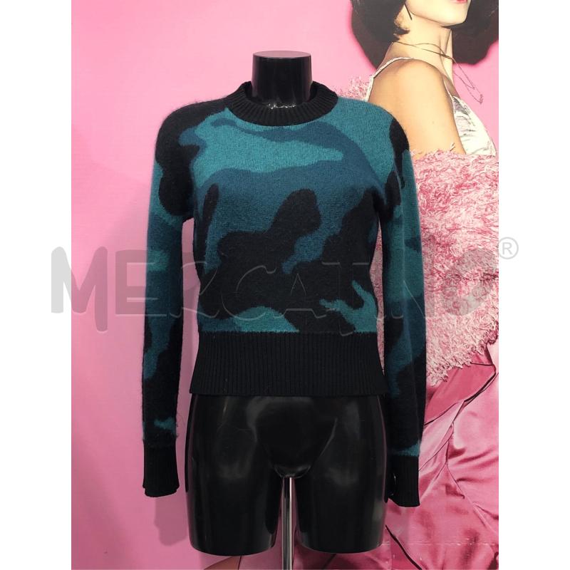 MAGLIONE DONNA DIESEL VERDE NERO FANTASIA  | Mercatino dell'Usato Roma somalia 1