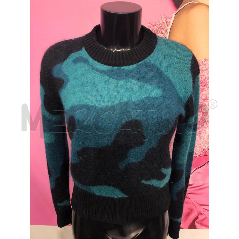 MAGLIONE DONNA DIESEL VERDE NERO FANTASIA  | Mercatino dell'Usato Roma somalia 2