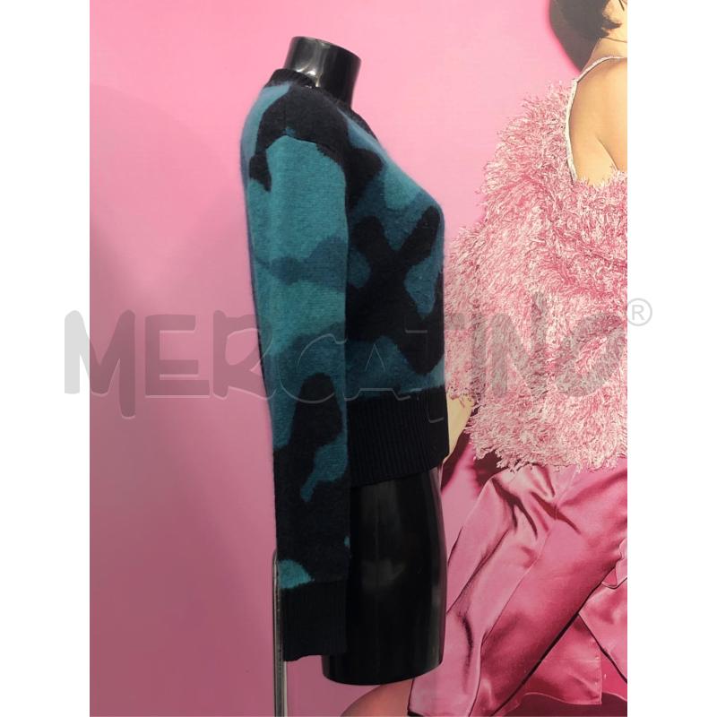 MAGLIONE DONNA DIESEL VERDE NERO FANTASIA  | Mercatino dell'Usato Roma somalia 3