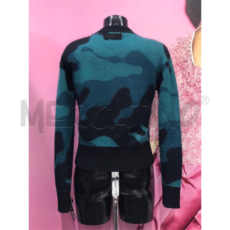 MAGLIONE DONNA DIESEL VERDE NERO FANTASIA  | Mercatino dell'Usato Roma somalia 4