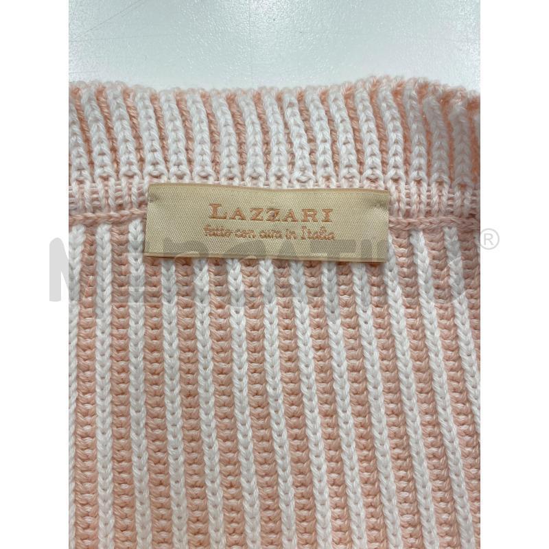 MAGLIONE DONNA LAZZARI ROSA BIANCO COSTINE  | Mercatino dell'Usato Roma somalia 4