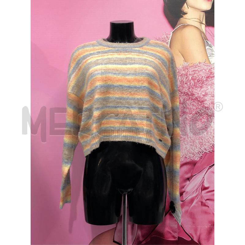 MAGLIONE DONNA PEPE JEANS MULTICLOR ARANCIO RIG | Mercatino dell'Usato Roma somalia 1