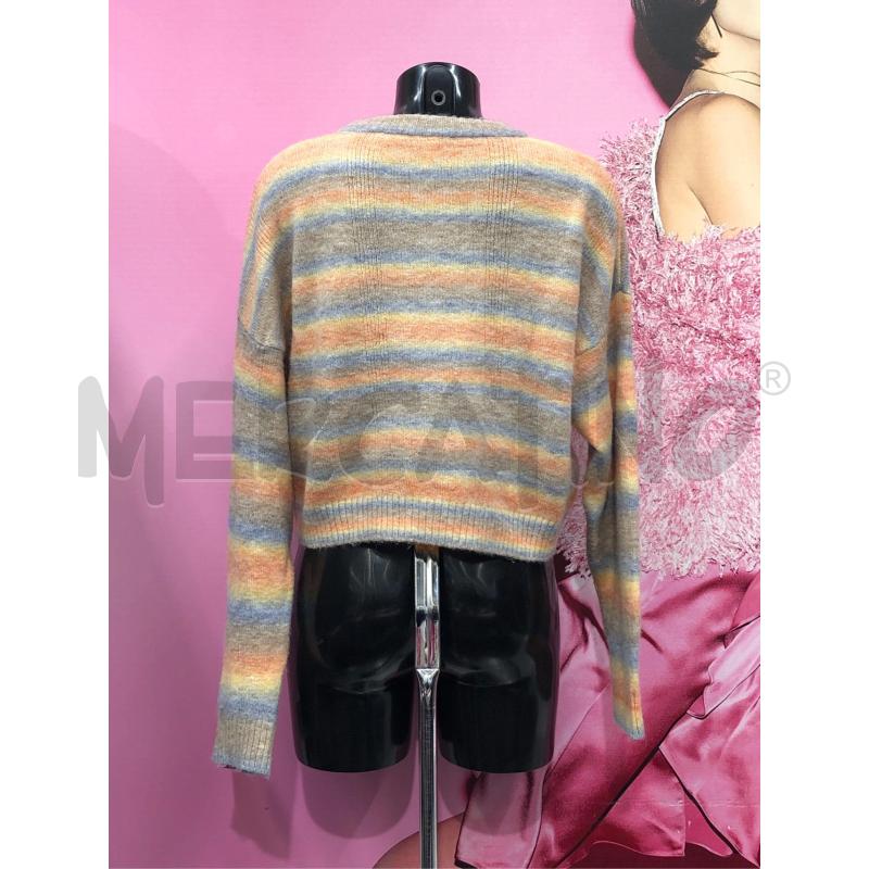 MAGLIONE DONNA PEPE JEANS MULTICLOR ARANCIO RIG | Mercatino dell'Usato Roma somalia 4