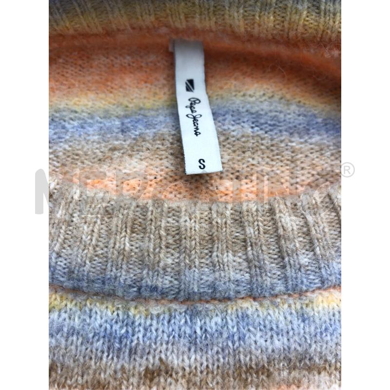 MAGLIONE DONNA PEPE JEANS MULTICLOR ARANCIO RIG | Mercatino dell'Usato Roma somalia 5