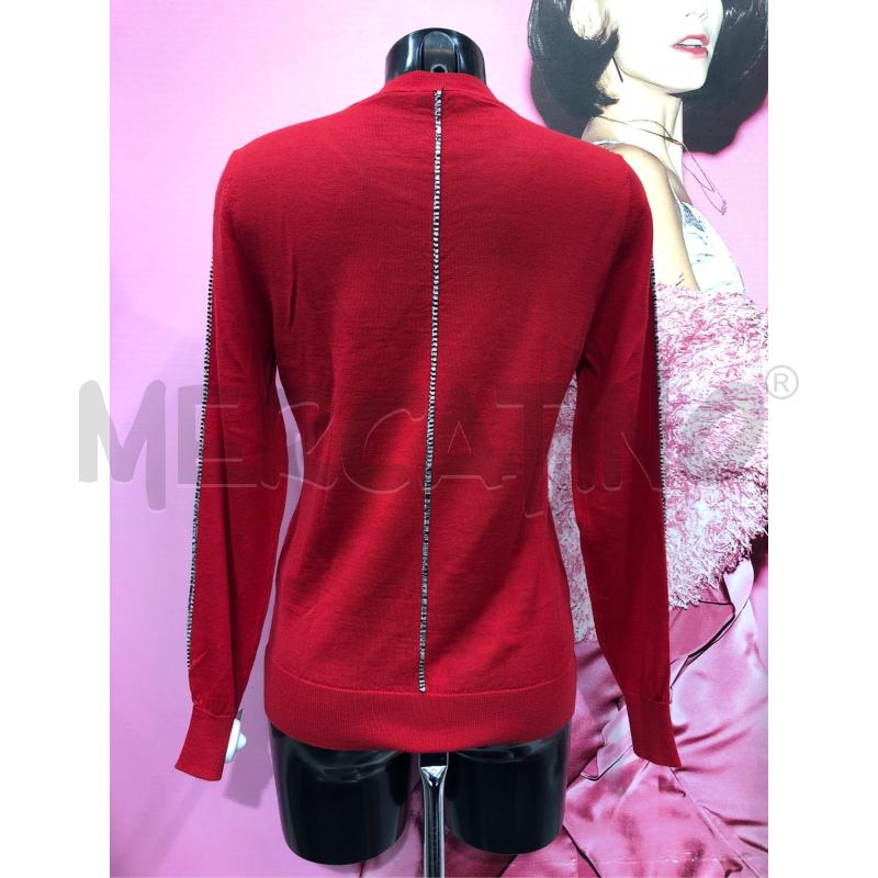 MAGLIONE DONNA SANDRO ROSO RIGHINA GRIGIO | Mercatino dell'Usato Roma somalia 4