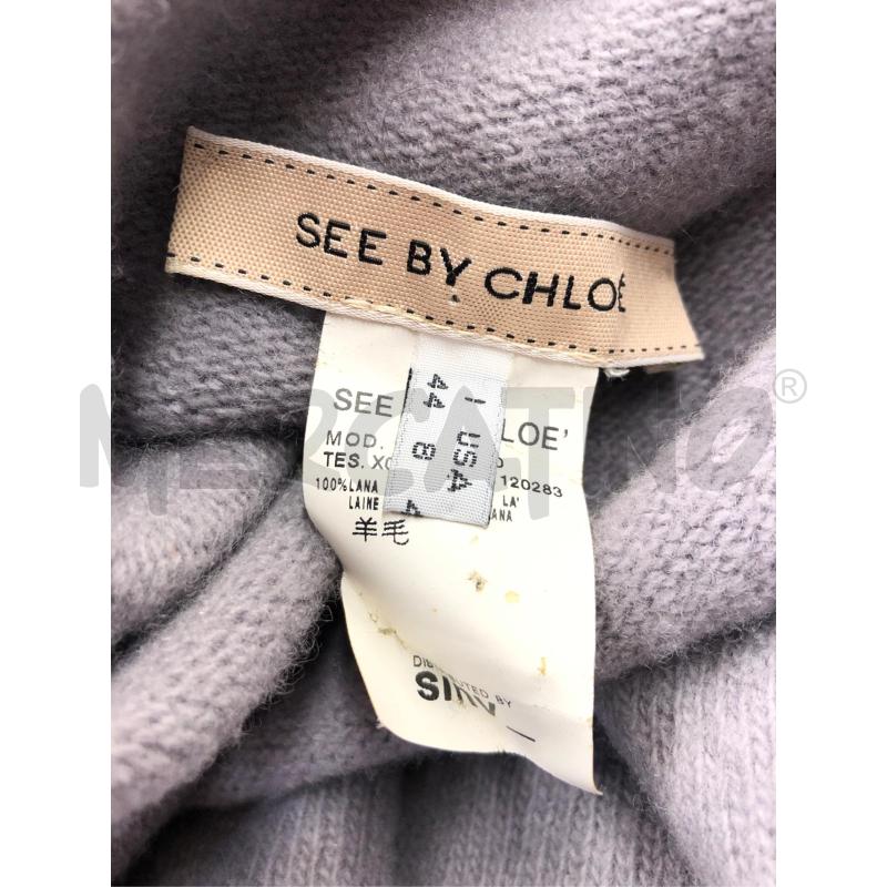 MAGLIONE DONNA SEE BY CHLOE GRIGIO COLLO | Mercatino dell'Usato Roma somalia 5
