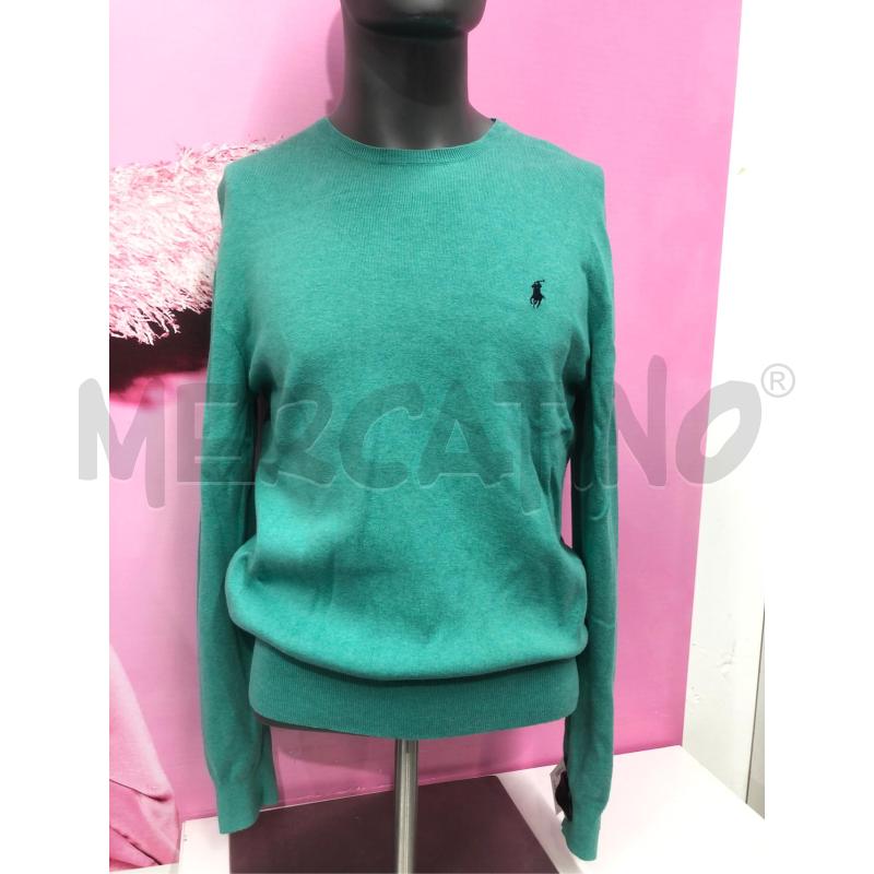 MAGLIONE UOMO POLO RALPH LAUREN VERDE  | Mercatino dell'Usato Roma somalia 1