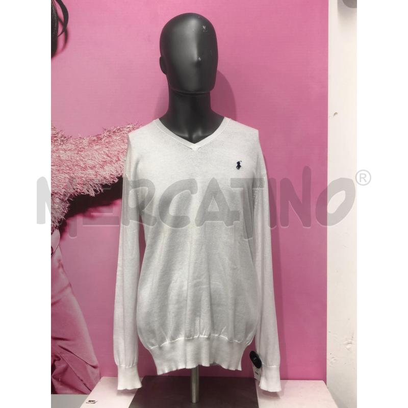 MAGLIONE UOMO RALPH LAUREN BIANCO NEW | Mercatino dell'Usato Roma somalia 1