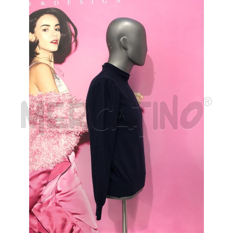 MAGLIONE UOMO ROBERTO CAVALLI BLU LANA | Mercatino dell'Usato Roma somalia 3