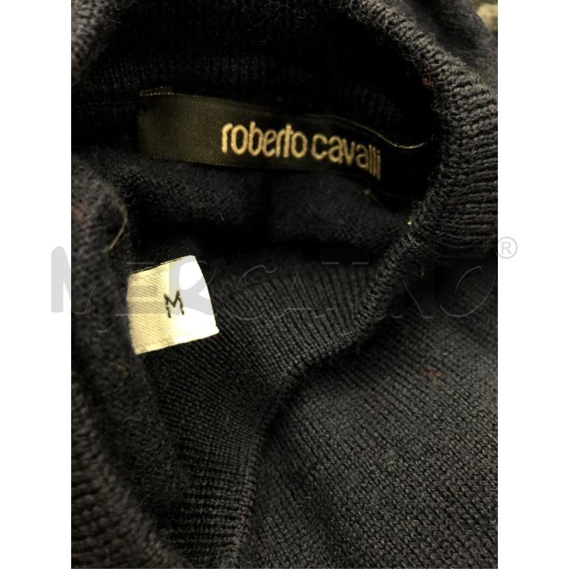 MAGLIONE UOMO ROBERTO CAVALLI BLU LANA | Mercatino dell'Usato Roma somalia 5