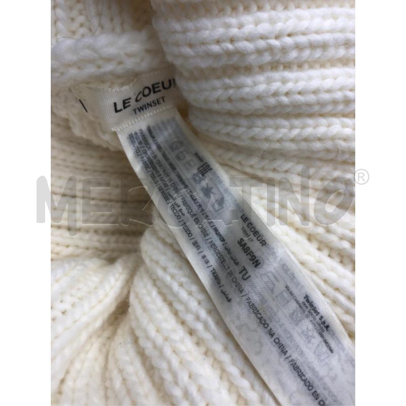 MANTELLA DONNA LE COEUR TWINSET PANNA TRAF | Mercatino dell'Usato Roma somalia 5