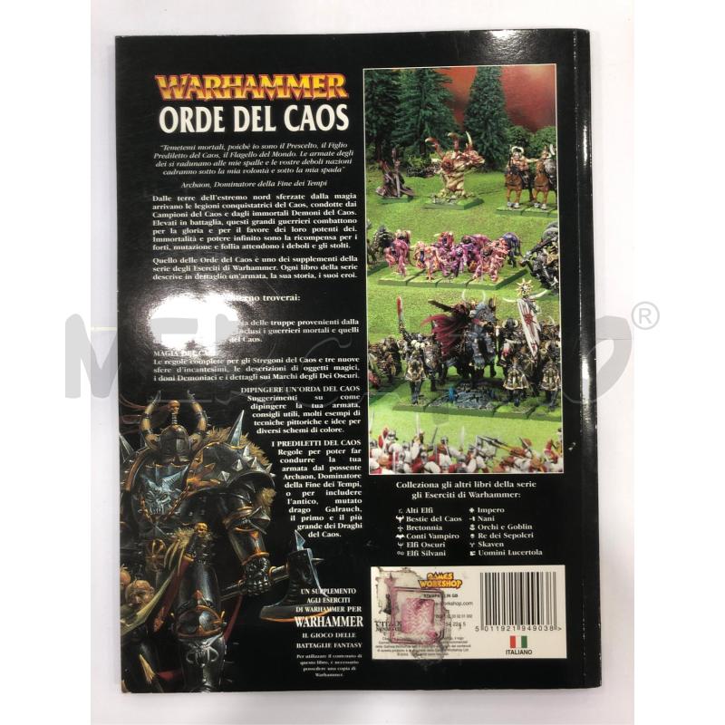 MANUALE WARHAMMER ORDE DEL CAOS | Mercatino dell'Usato Roma somalia 2