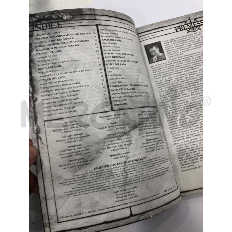 MANUALE WARHAMMER ORDE DEL CAOS | Mercatino dell'Usato Roma somalia 5