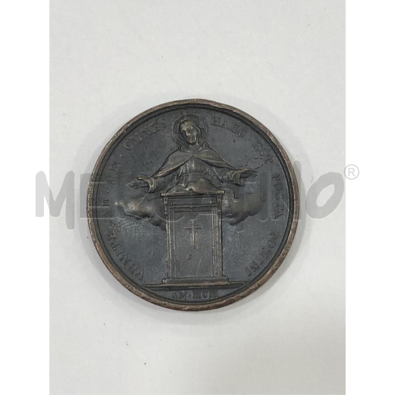 MEDAGLIETTA PAPA LEONE XIII PONT MAX XXII BRONZO  | Mercatino dell'Usato Roma somalia 2