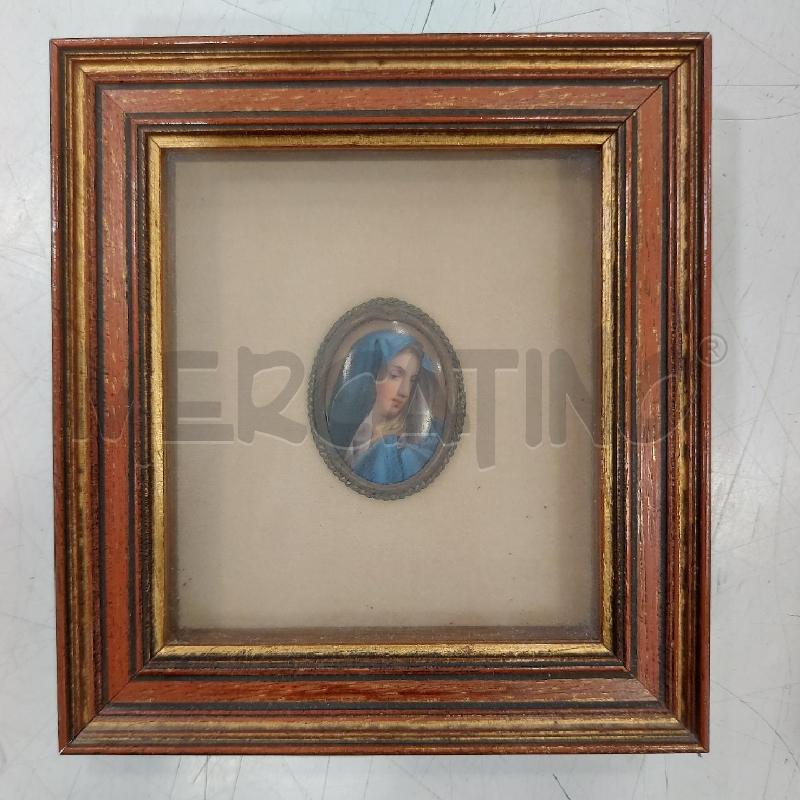 MINIATURA OVALE MADONNA C/LEGNO  | Mercatino dell'Usato Roma somalia 1