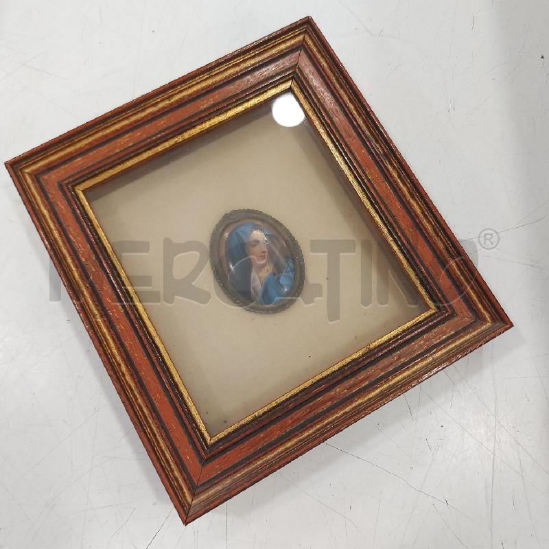 MINIATURA OVALE MADONNA C/LEGNO  | Mercatino dell'Usato Roma somalia 3