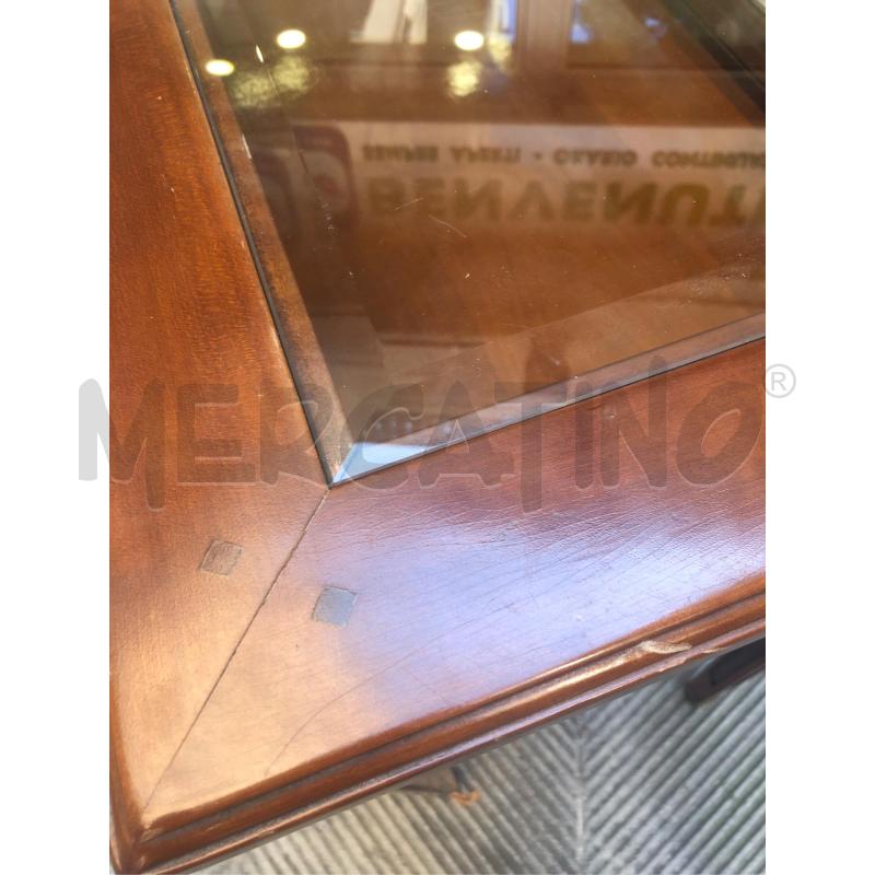MOBILE CONSOLLE LEGNO PIANO VETRO MOLATO | Mercatino dell'Usato Roma somalia 4