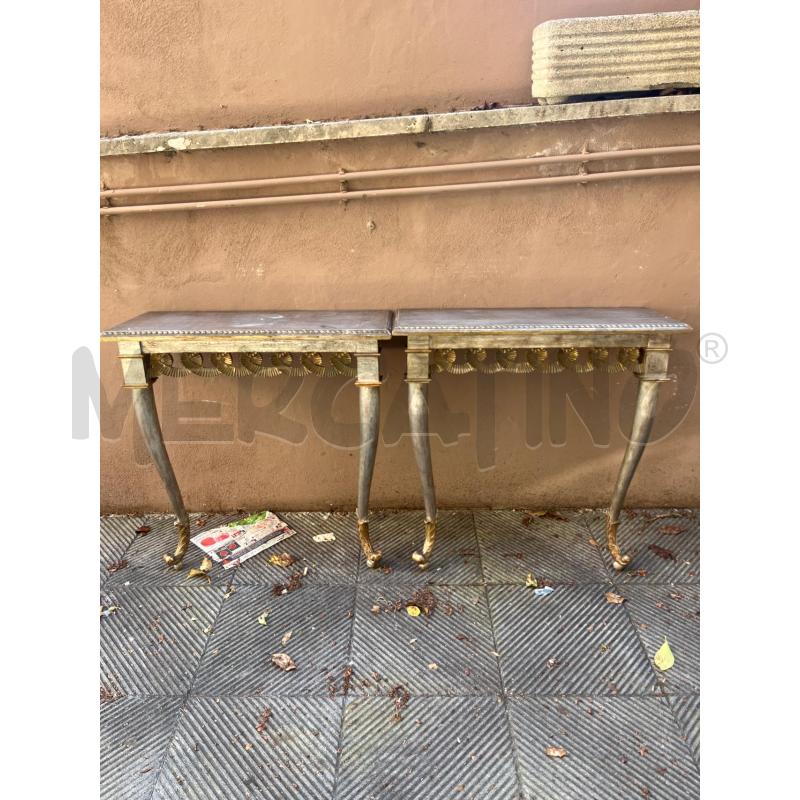 MOBILE  CONSOLLE COPPIA ARGENTATE  | Mercatino dell'Usato Roma somalia 1