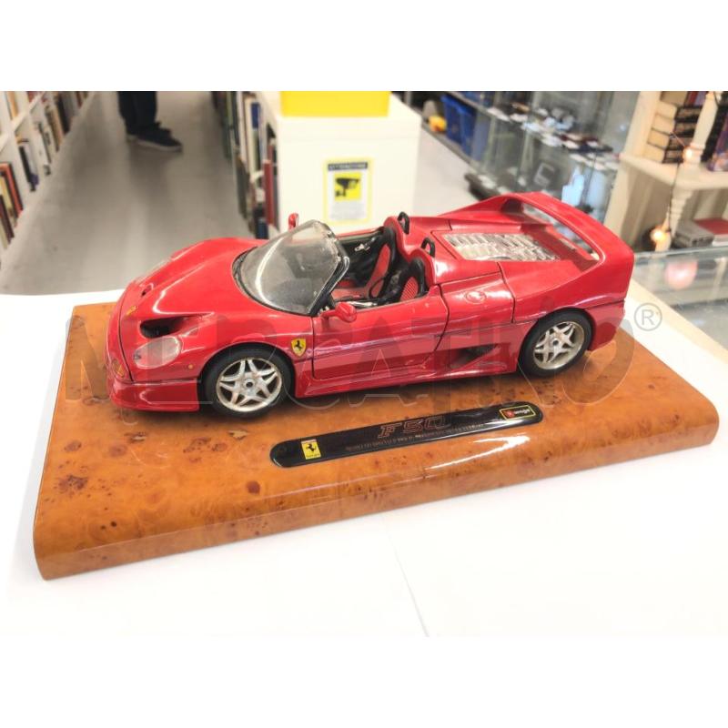 MODELLINO FERRARI BURAGO F50 SPECIAL BASE LEGNO | Mercatino dell'Usato Roma somalia 1