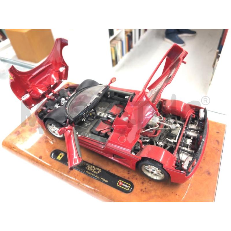 MODELLINO FERRARI BURAGO F50 SPECIAL BASE LEGNO | Mercatino dell'Usato Roma somalia 4