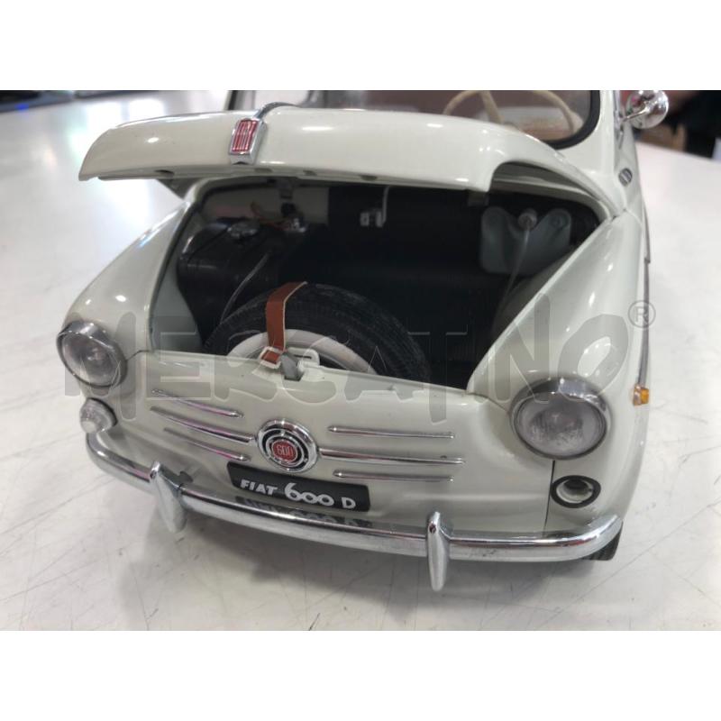 MODELLINO FIAT 600D BIANCA HACHETTE METALLO | Mercatino dell'Usato Roma somalia 5