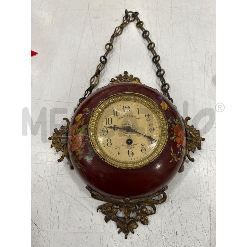 OROLOGIO CARICA ROSSO FIORI | Mercatino dell'Usato Roma somalia 1