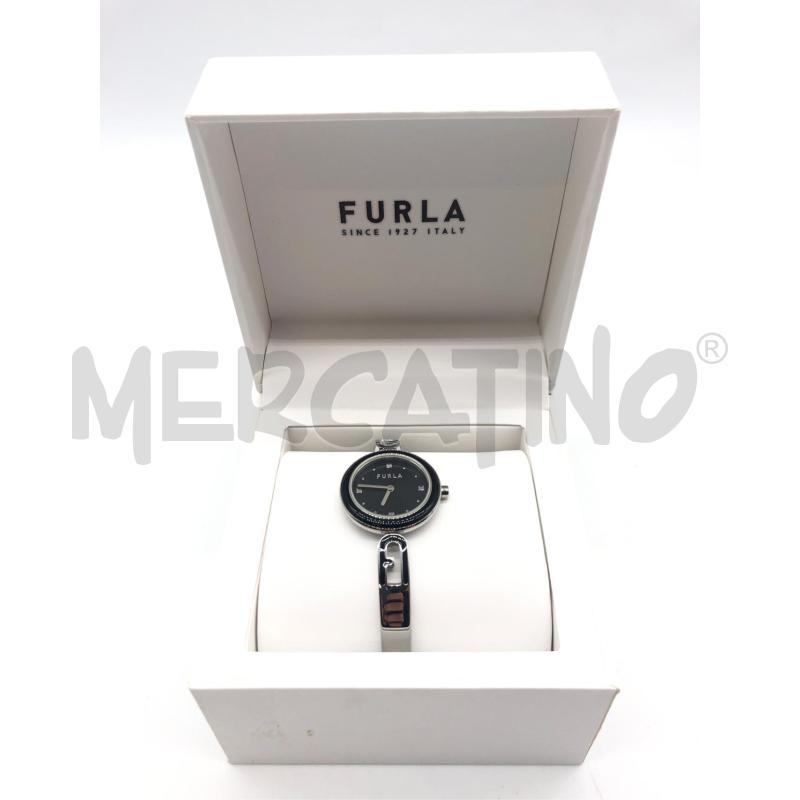 OROLOGIO DA POLSO FURLA NERO CERCHIO  | Mercatino dell'Usato Roma somalia 1