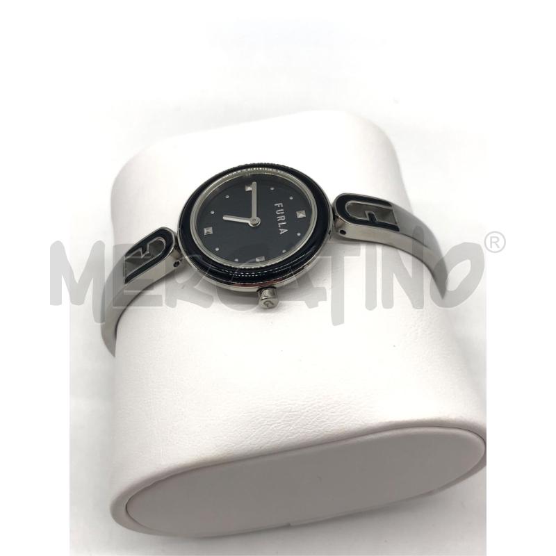 OROLOGIO DA POLSO FURLA NERO CERCHIO  | Mercatino dell'Usato Roma somalia 5