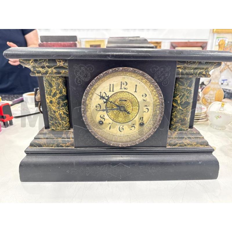 OROLOGIO PARIGINA LEGNO NERO COLONNE VERDI | Mercatino dell'Usato Roma somalia 1