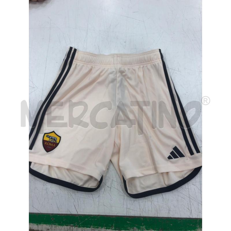 PANTALONCINO AS ROMA BEIGE 23/24 | Mercatino dell'Usato Roma somalia 1