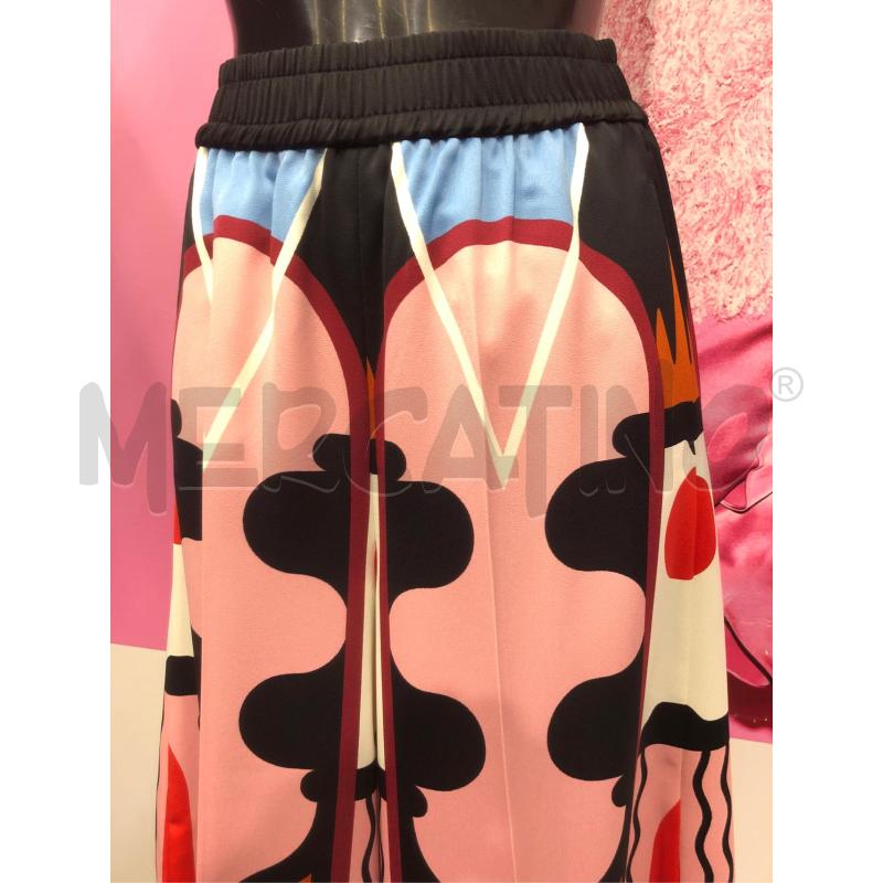 PANTALONE DONNA ART 365 MARELLA NERO ROSA | Mercatino dell'Usato Roma somalia 2