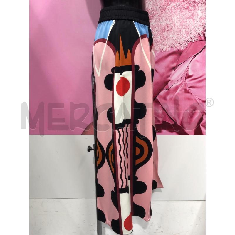PANTALONE DONNA ART 365 MARELLA NERO ROSA | Mercatino dell'Usato Roma somalia 3
