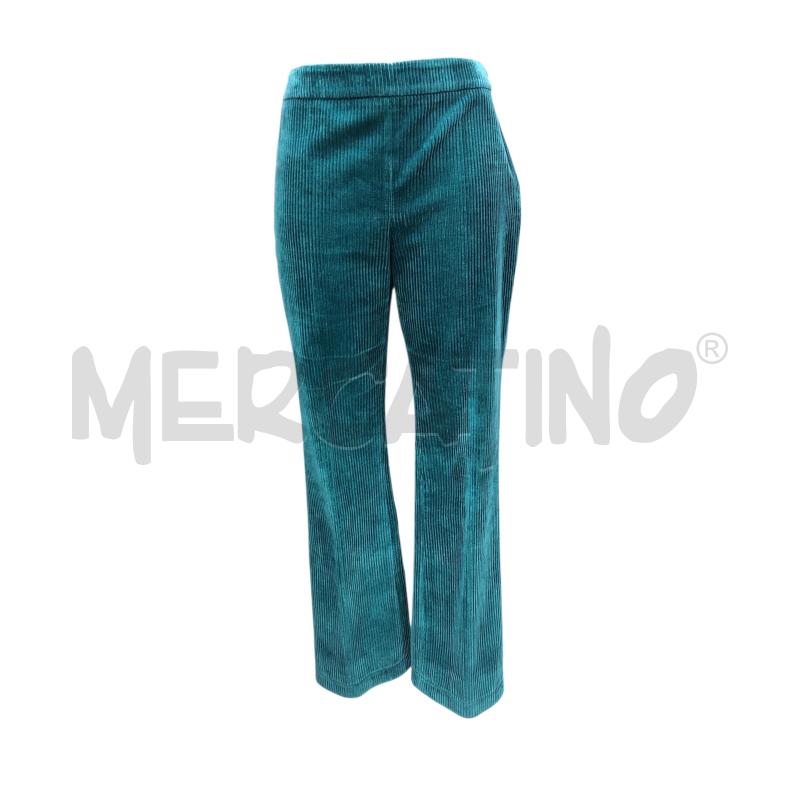 PANTALONE DONNA BOUTIQUE MOSCHINO VERDE COSTINE | Mercatino dell'Usato Roma somalia 1