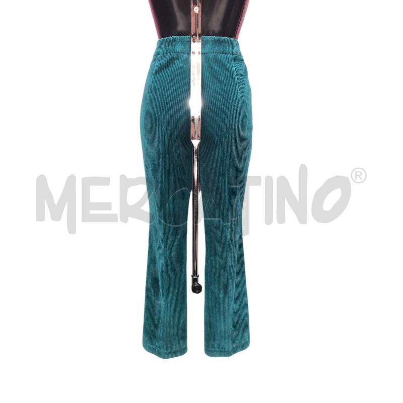 PANTALONE DONNA BOUTIQUE MOSCHINO VERDE COSTINE | Mercatino dell'Usato Roma somalia 4