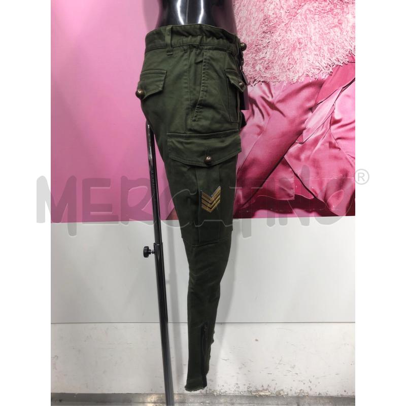 PANTALONE DONNA DSQUARED VERDE MIL PATCHES NEW  | Mercatino dell'Usato Roma somalia 3