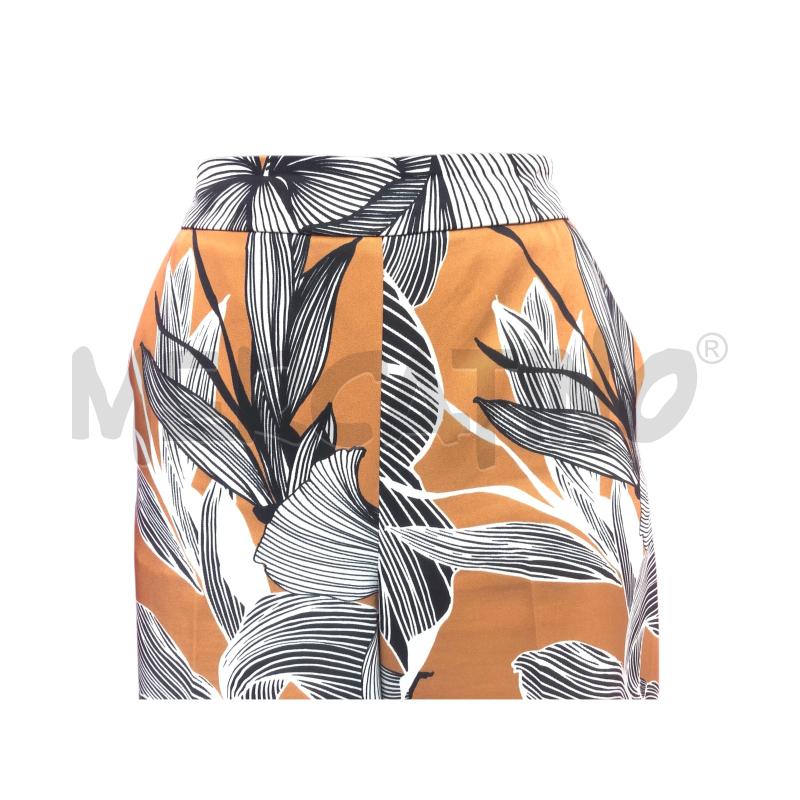 PANTALONE DONNA EMME MARELLA MARRONE FANTASIA BIANCO NERO | Mercatino dell'Usato Roma somalia 2